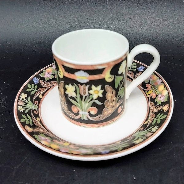 Villeroy &amp; Boch Gallo Intarsia: Mokkatasse / Espressotasse mit Unterteller (5 x 5) Villeroy & Boch (7120752935049)