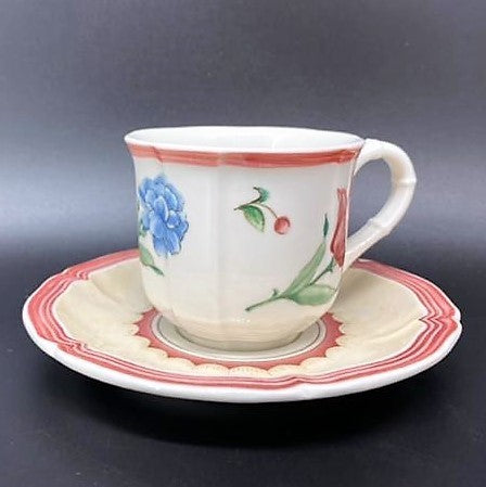 Villeroy & Boch Jardin d'Alsace Fleur: Kaffeetasse / Tasse mit Unterteller Villeroy & Boch (7121064558729)