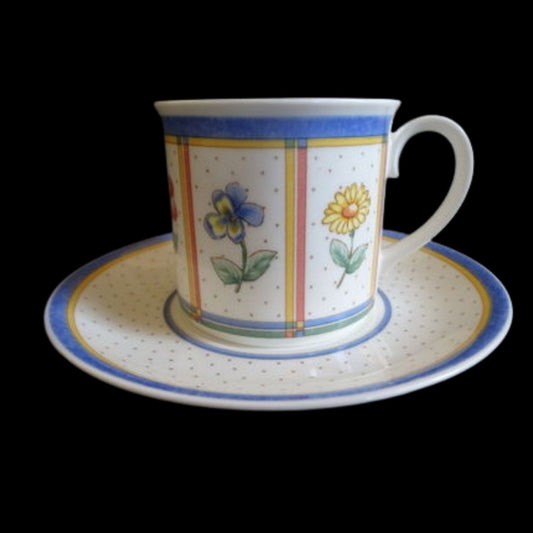 Villeroy & Boch Julie: Kaffeetasse / Tasse mit Unterteller Villeroy & Boch (7120888496265)