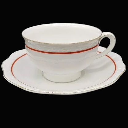 KPM Rubens rot : Kaffetasse / Tasse mit Unterteller KPM (7120938238089)