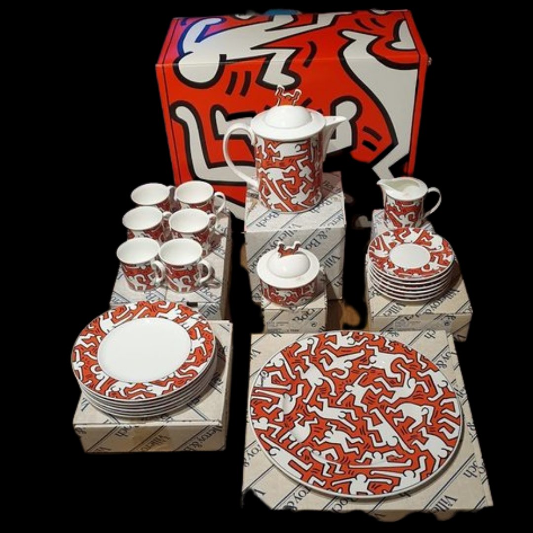 Villeroy & Boch Keith Haring Spirit of Art: komplettes Kaffeeservice mit Tortenplatte - neu und OVP Porzellanladen.online (7120816504969)