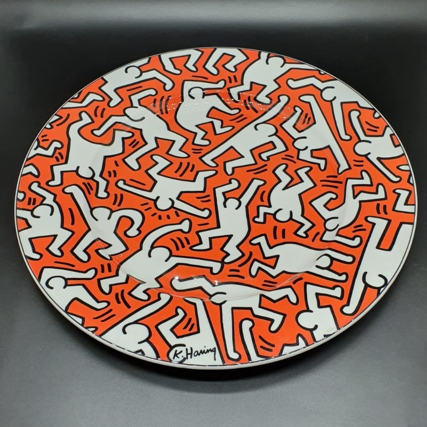 Villeroy & Boch Keith Haring: Tortenplatte / Platzteller - neu Villeroy & Boch (7120816799881)