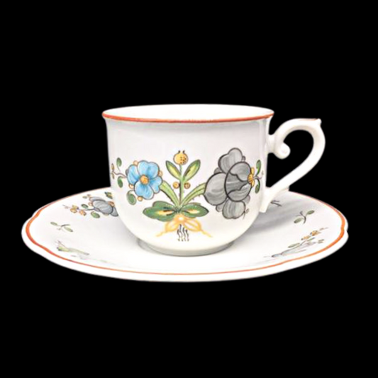 Villeroy & Boch Louisiana: Kaffeetasse / Tasse mit Unterteller Villeroy & Boch (7120942039177)