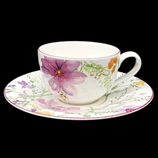 Villeroy & Boch Mariefleur: Frühstückstasse / Kaffeetasse mit Unterteller - neu Villeroy & Boch (7120896000137)