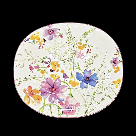 Villeroy & Boch Mariefleur basic: Kuchenteller / Frühstücksteller, oval - neu Villeroy & Boch (7120895737993)