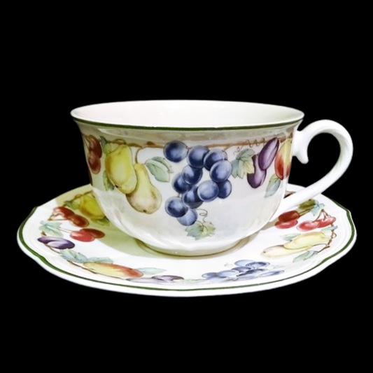 Villeroy & Boch Melina: Jumbotasse / große Tasse XL mit Unterteller Villeroy & Boch (7120918446217)