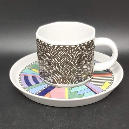 Rosenthal Scenario Metropol: Kaffeetasse / Tasse mit Unterteller - neuwertig Rosenthal (7120769941641)