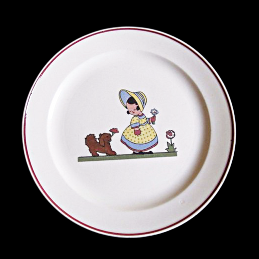 Villeroy & Boch Mettlach France Saar / Economic Union 1675: Teller Kinder-Motiv2 Porzellanladen.online (7120716923017)