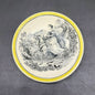 Villeroy & Boch Mettlach: Untersetzer / kleiner Teller - gelber Rand, 8 cm Villeroy & Boch (7121010786441)