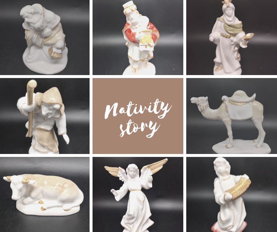 Villeroy & Boch Nativity Story: acht Figuren Krippe / Weihnachten / Sammlung Villeroy & Boch (7120958488713)