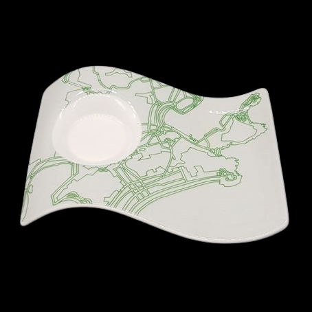 Villeroy & Boch New Wave: Partyplate Rio de Janeiro klein, ca 17 x 12,5 cm - neu Villeroy & Boch (7120982147209)