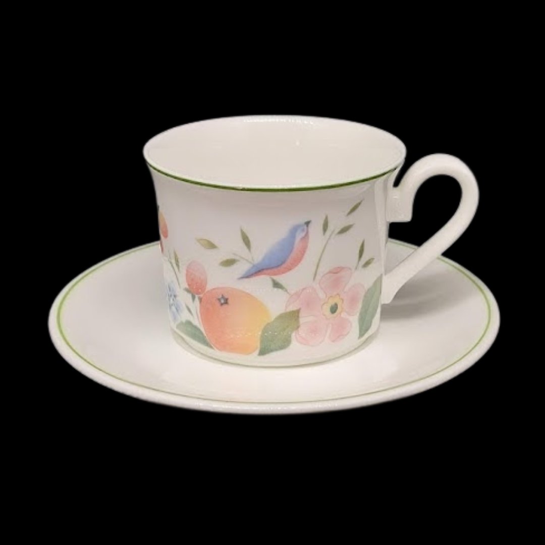 Villeroy & Boch Orangerie: Mokkatasse / Espressotasse mit Unterteller Villeroy & Boch (7121061740681)