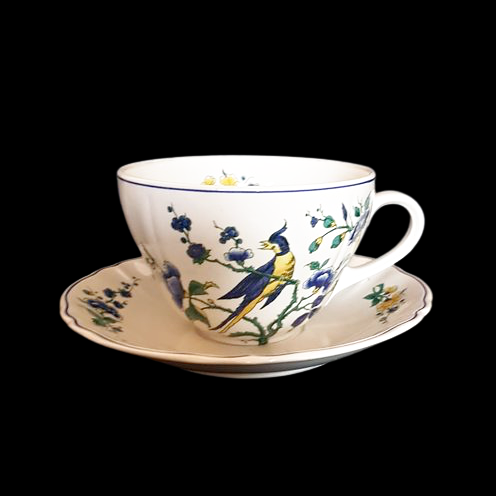 Villeroy & Boch Phoenix Blau: Jumbotasse / große Tasse XL mit Unterteller Villeroy & Boch (7120907403401)