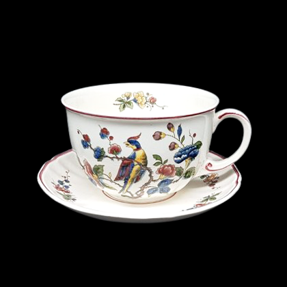 Villeroy & Boch Phoenix Rot: Frühstückstasse / Jumbotasse mit Unterteller Villeroy & Boch (7120930504841)