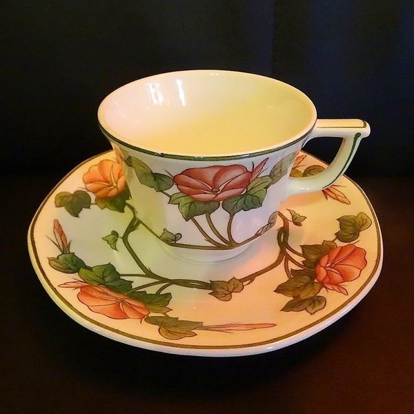 Villeroy & Boch Piccadilly: Kaffeetasse / Tasse mit Unterteller Villeroy & Boch (7120700932233)