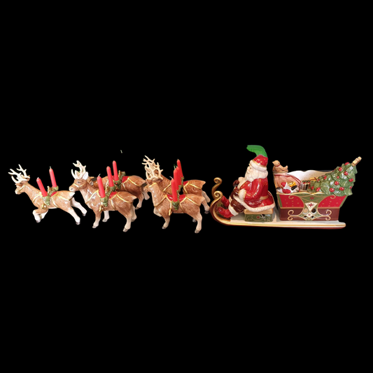 Villeroy & Boch Christmas Toys Memory Santas Schlittenfahrt - mit 5 Rentieren - neu Villeroy & Boch (7121064919177)