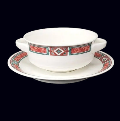 Villeroy & Boch Rialto: Suppentasse mit Unterteller - selten Villeroy & Boch (7120946004105)
