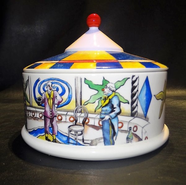 Villeroy & Boch Rolf Knie Zirkus: Deckeldose / Dose mit Deckel Rolf Rnie (7120702406793)