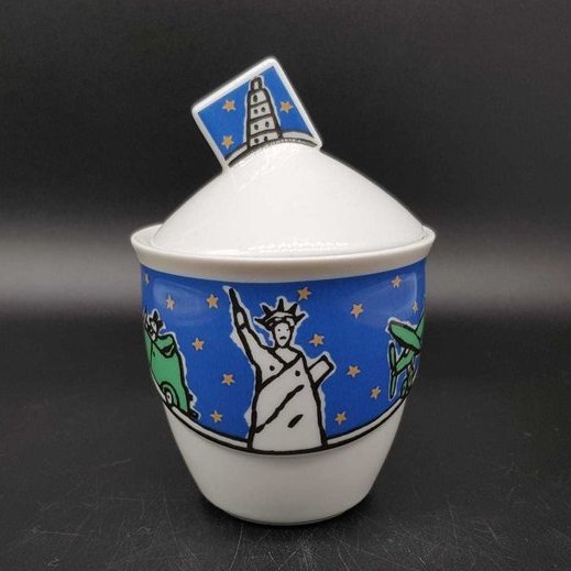 Rosenthal Avenue New York Frog Brooklyn: Zuckerdose mit Deckel - neu Rosenthal (7120724951177)