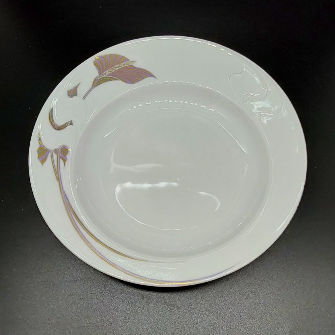 Rosenthal Asimmetria Goldblume: Suppenteller / tiefer Teller Rosenthal (7120995221641)