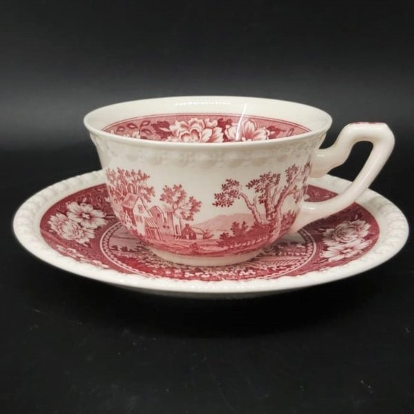 Villeroy & Boch Rusticana rot: Teetasse / Tasse mit Unterteller Villeroy & Boch (7120905207945)