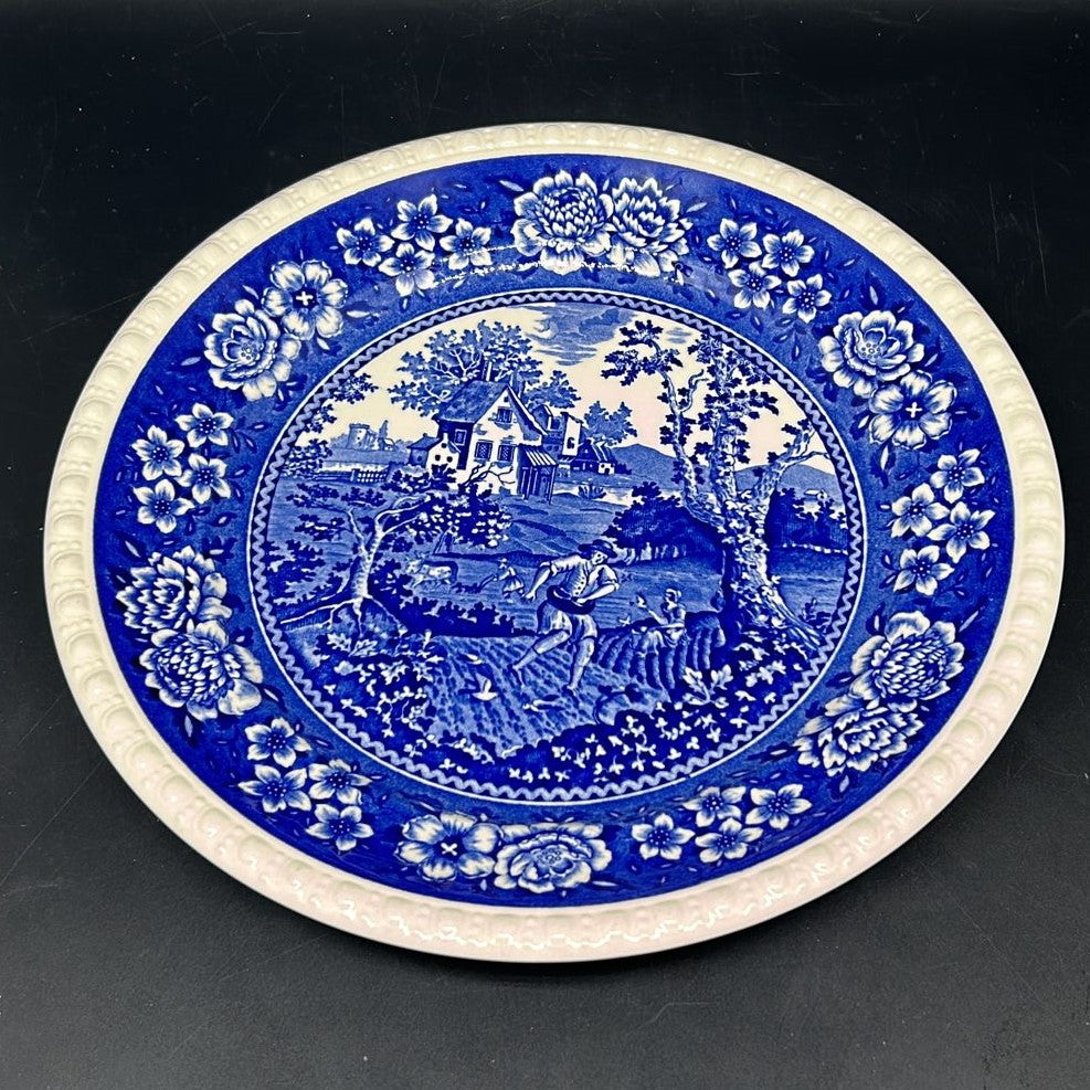 Villeroy & Boch Rusticana blau: Speiseteller / flacher Teller - neuwertig (8364780585284)