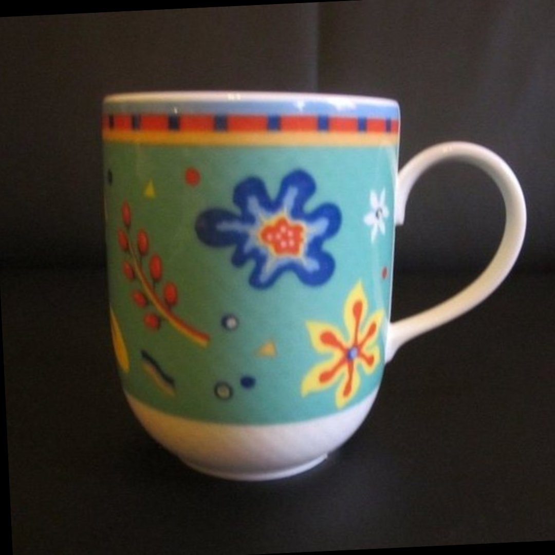 Villeroy & Boch Gallo Safara: Kaffeebecher / Henkelbecher blau Porzellanladen.online (7120717250697)