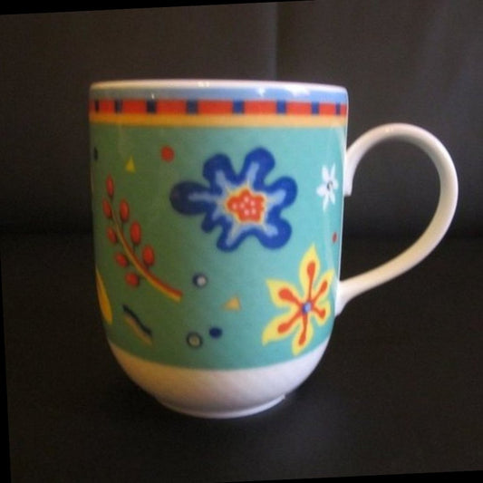 Villeroy & Boch Gallo Safara: Kaffeebecher / Henkelbecher blau Porzellanladen.online (7120717250697)