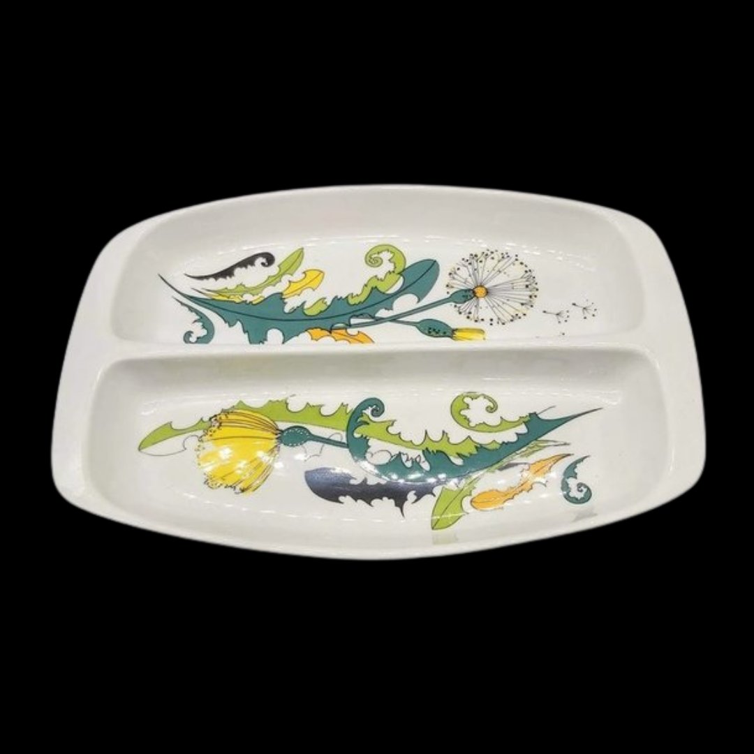 Villeroy & Boch Septfontaines Primabella: Schale mit Löwenzahn, zweigeteilt Villeroy & Boch (7120712925321)