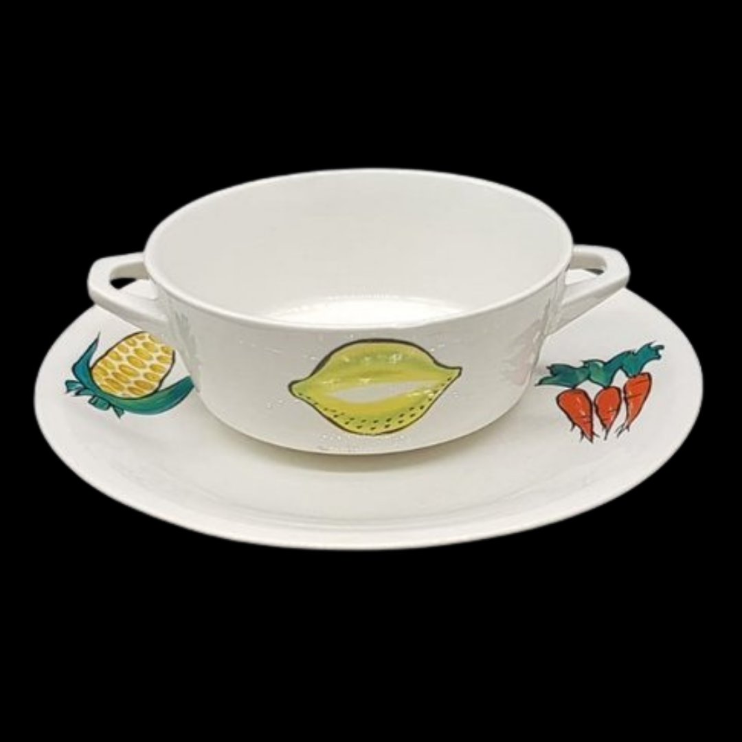 Villeroy & Boch Septfontaines Primabella: Suppentasse mit Unterteller - Obst / Gemüse Villeroy & Boch (7120976511113)