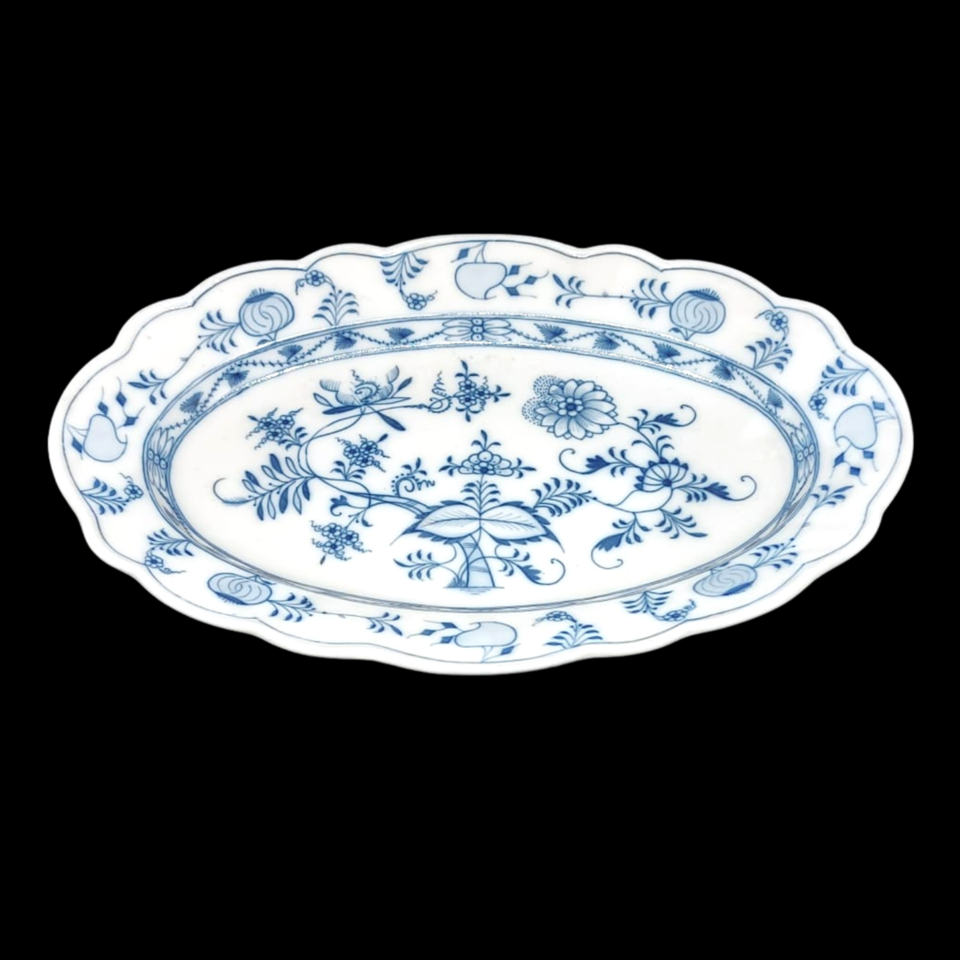 Stadt Meissen Zwiebelmuster: Fleischplatte / Platte - ca 39 cm Hutschenreuther (7120797302921)