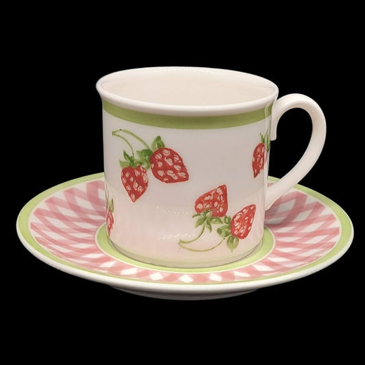 Villeroy & Boch Strawberry: Kaffeetasse / Tasse mit Unterteller - neuwertig Porzellanladen.online (7120839344265)