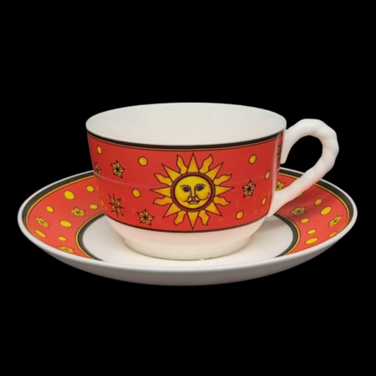 Villeroy & Boch Paloma Picasso Sun Moon and Stars: Teetasse mit Ut rot Villeroy & Boch (7120726556809)