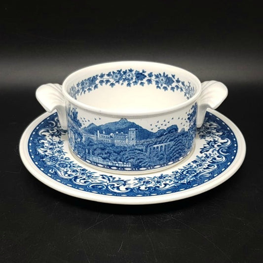 Villeroy & Boch Blue Castle: Suppentasse mit Unterteller Villeroy & Boch (7121009246345)