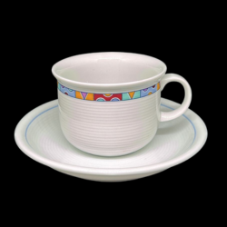 Thomas Trend Beach: Kaffeetasse / Tasse mit Unterteller (8371692011844)