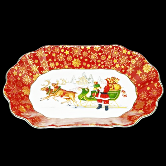 Villeroy & Boch Toy´s Fantasy: ovale Schale "Santa´s Schlitten" -  ca 28,5 cm - neu, OVP Villeroy & Boch (7120899047561)