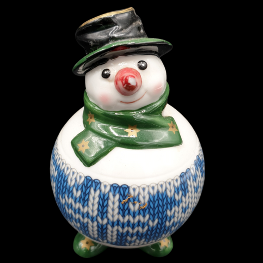 Villeroy & Boch Toys Ornaments: Christbaumkugel / Weihnachtskugel Schneemann Villeroy & Boch (7121069211785)