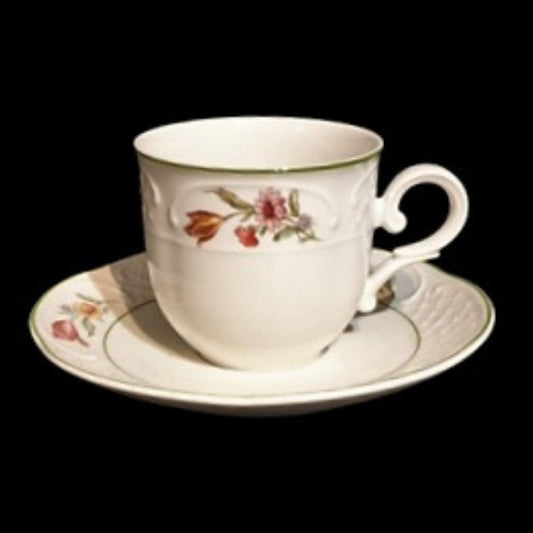 Villeroy & Boch Tulipe: Kaffeetasse / Tasse mit Unterteller Villeroy & Boch (7120821616777)