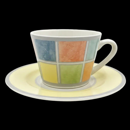 Villeroy & Boch Twist Alea Faience: Kaffeetasse / Tasse mit Unterteller Villeroy & Boch (7120915824777)
