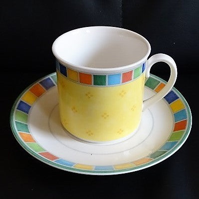 Villeroy & Boch Twist Alea Limone: Kaffeetasse / Tasse mit Unterteller (siehe Beschreibg) Villeroy & Boch (7120900161673)