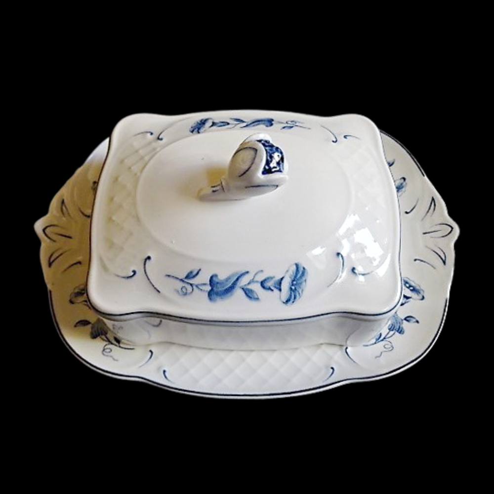 Villeroy & Boch Val Bleu: Butterdose, zweiteilig Villeroy & Boch (7120879157385)