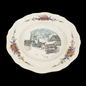Sarreguemines Obernai France: Suppenteller / tiefer Teller - Schneedorf - 25 cm Sarreguemines (7121092870281)
