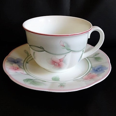 Villeroy & Boch Viola: Kaffeetasse / Tasse mit Unterteller Villeroy & Boch (7120906223753)