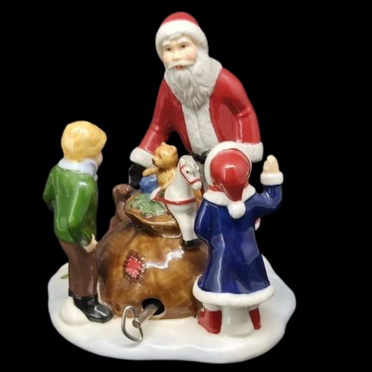 Villeroy & Boch Christmas Toys: Weihnachtsmann mit Kindern Spieluhr Villeroy & Boch (7121066688649)