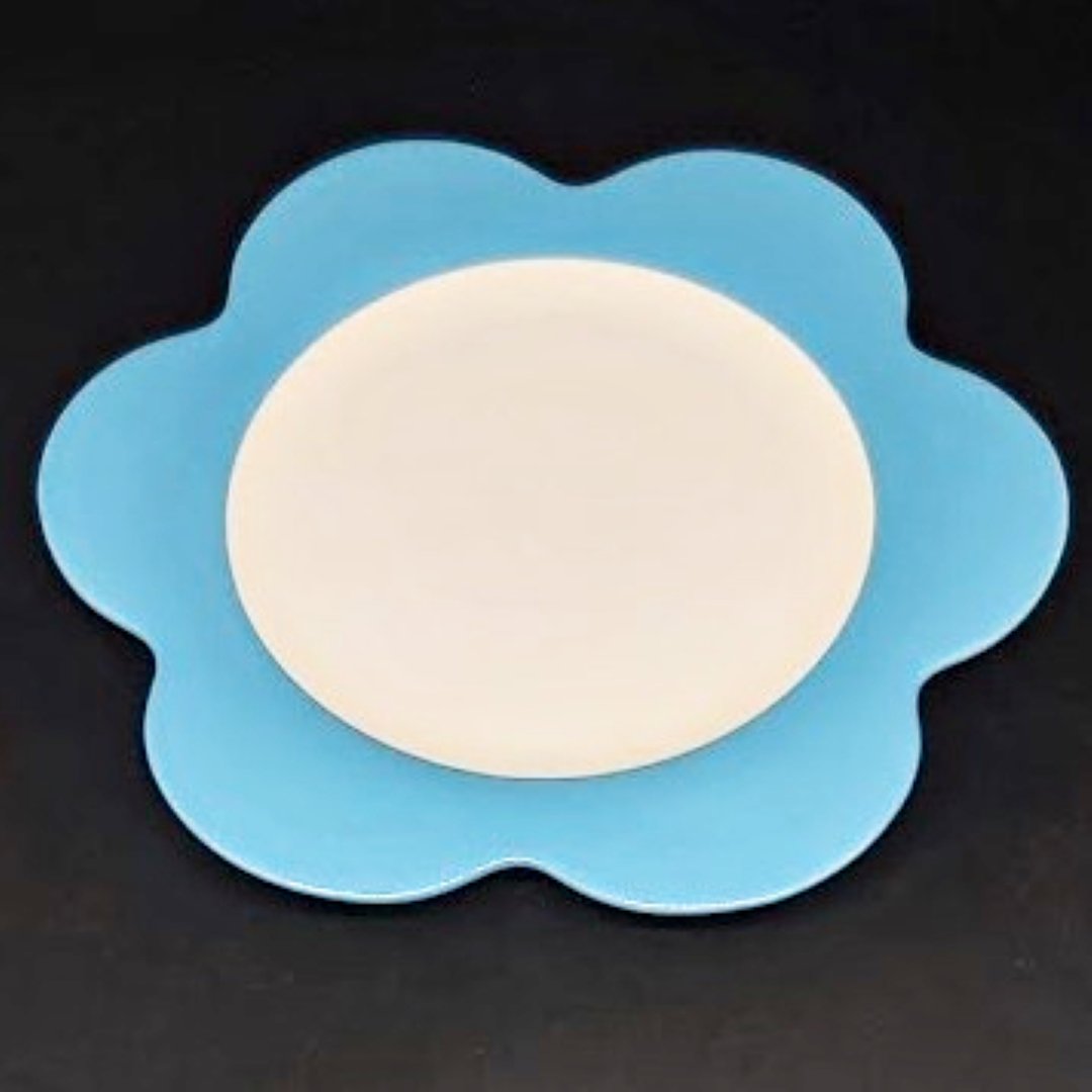 Villeroy & Boch Wonderful World: Kuchenteller / Frühstücksteller Blume - blau Villeroy & Boch (7120897867913)