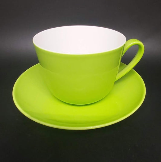 Villeroy & Boch Wonderful World: Kaffeetasse / Tasse mit Unterteller - grün Villeroy & Boch (7120897769609)