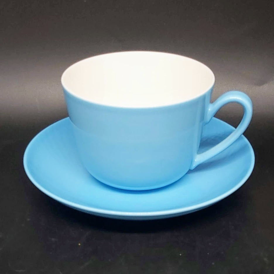 Villeroy & Boch Wonderful World: Kaffeetasse / Tasse mit Unterteller - blau Villeroy & Boch (7120898556041)