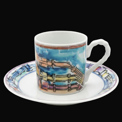 Villeroy & Boch World of cable (limitiert): Mokkatasse mit Unterteller a - neu OVP Porzellanladen.online (7120718332041)