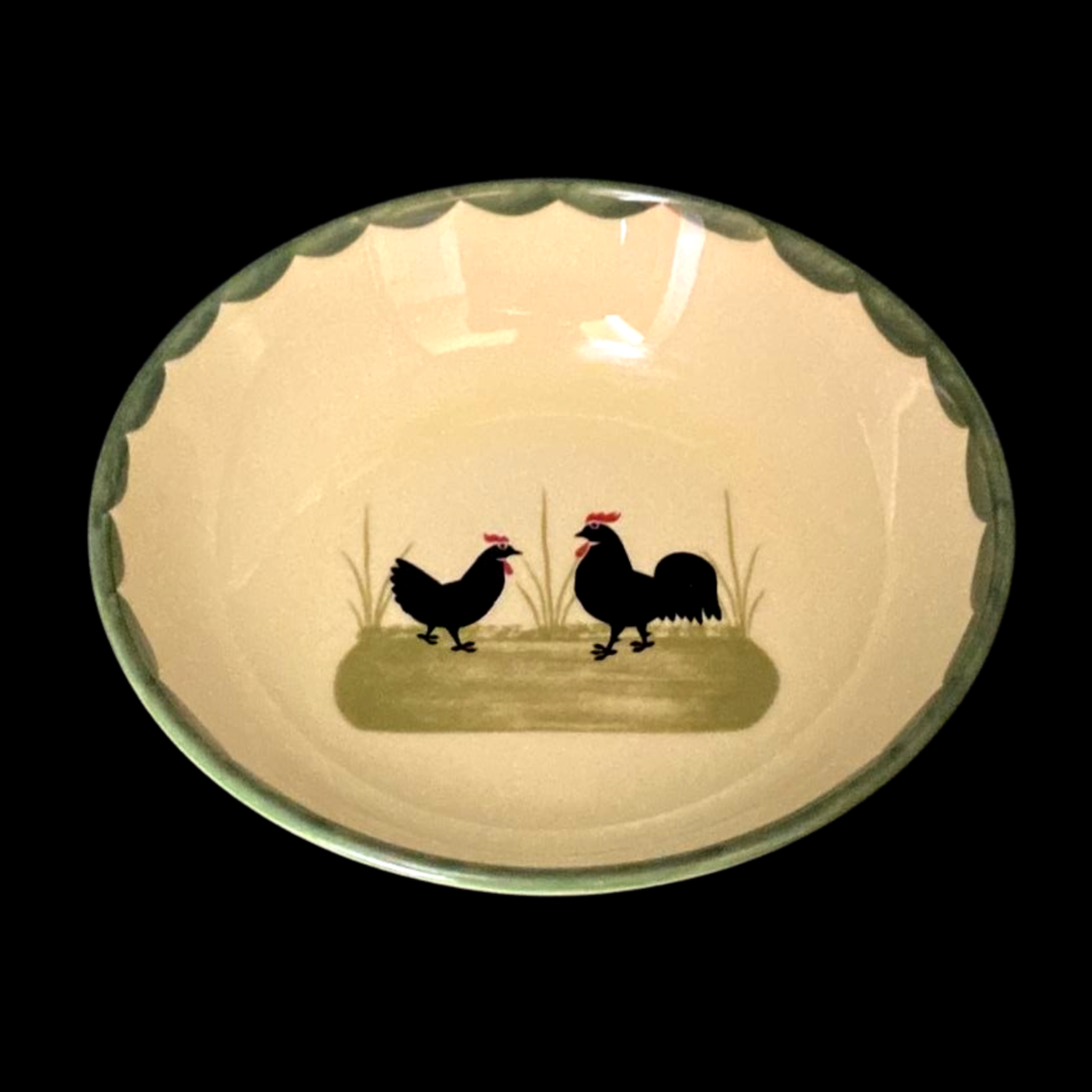 Zeller Keramik Hahn und Henne: Dessertschale / Dessertschälchen Zeller Keramik (7120902783113)