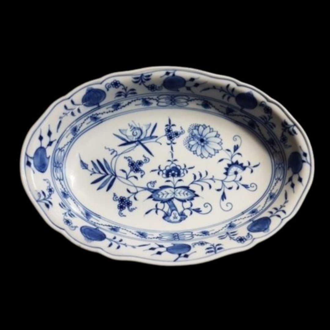 Meissen Zwiebelmuster: Schale, oval - ca 25 cm Länge Meissen (7120924475529)